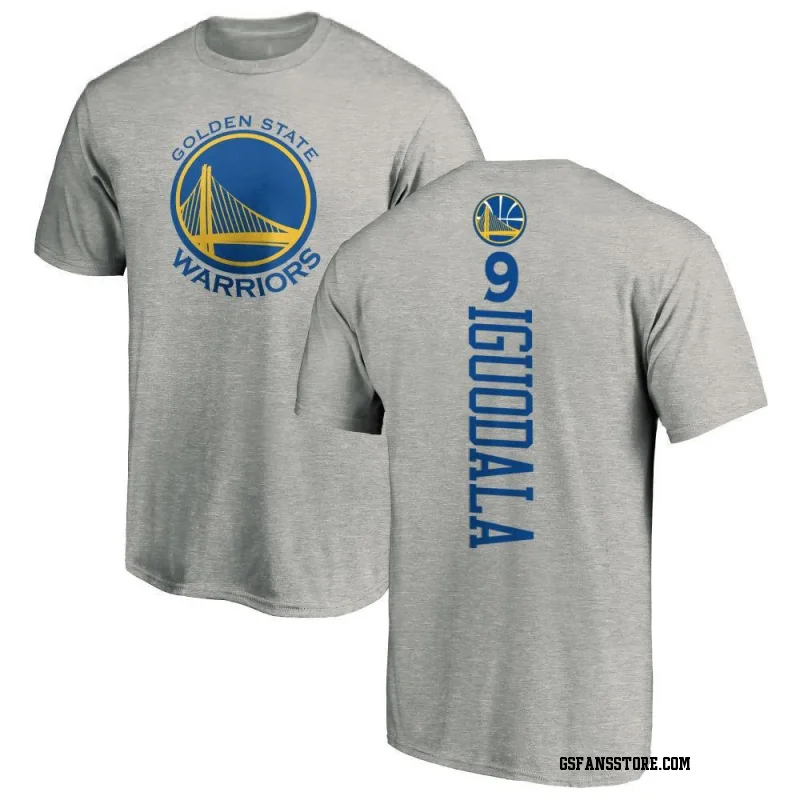 Gold Men's Andre Iguodala Golden State Warriors Ash Backer T-Shirt