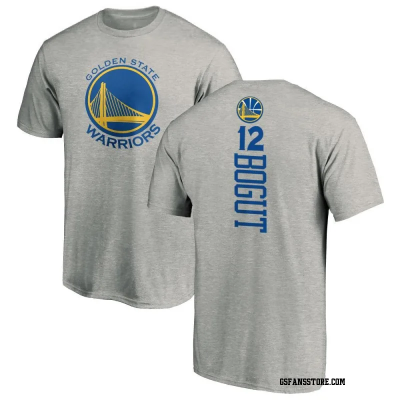 Gold Men's Andrew Bogut Golden State Warriors Ash Backer T-Shirt