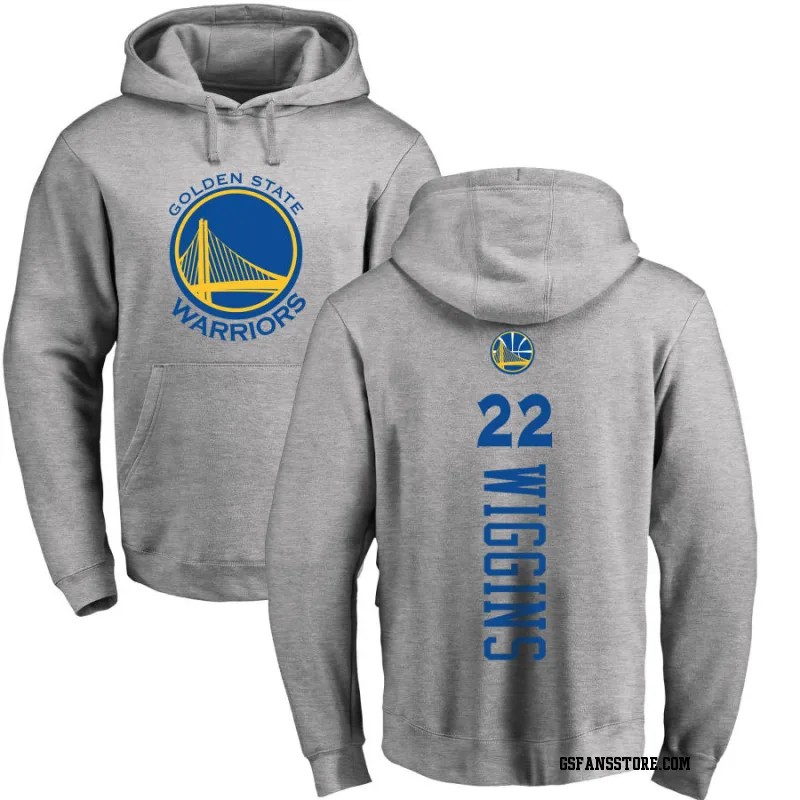 Gold Men's Andrew Wiggins Golden State Warriors Ash Backer Pullover Hoodie