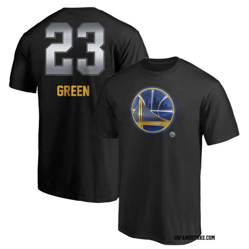 Gold Men's Draymond Green Golden State Warriors Black Midnight Mascot T-Shirt