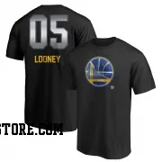 Gold Men's Kevon Looney Golden State Warriors Black Midnight Mascot T-Shirt