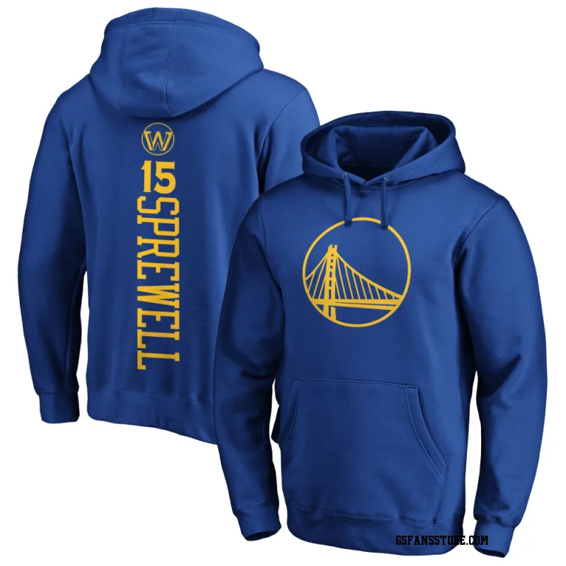 Gold Men's Latrell Sprewell Golden State Warriors Royal Backer Pullover Hoodie