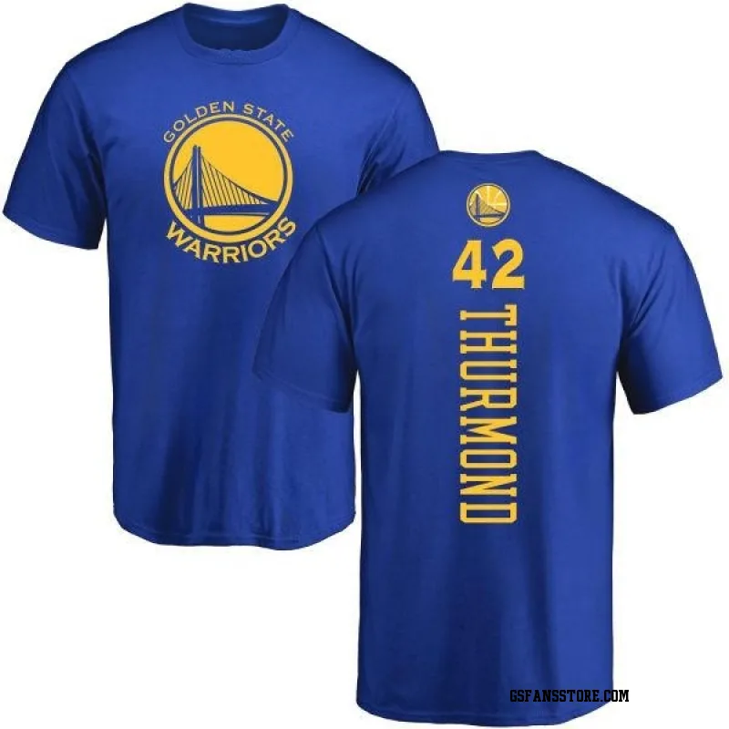 Gold Men's Nate Thurmond Golden State Warriors Royal Backer T-Shirt