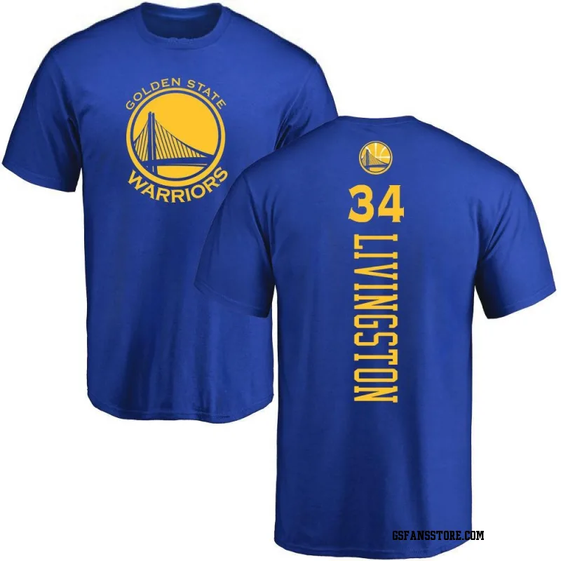 Gold Men's Shaun Livingston Golden State Warriors Royal Backer T-Shirt