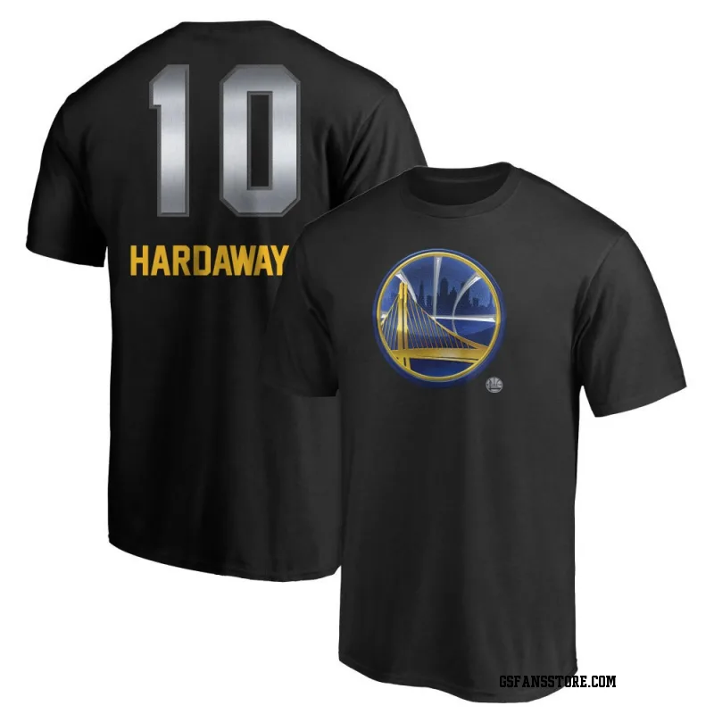 Gold Men's Tim Hardaway Golden State Warriors Black Midnight Mascot T-Shirt