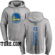 Gold Men's Wilt Chamberlain Golden State Warriors Ash Backer Pullover Hoodie