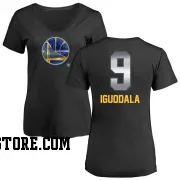 Gold Women's Andre Iguodala Golden State Warriors Black Midnight Mascot T-Shirt