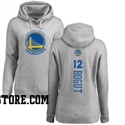 Gold Women's Andrew Bogut Golden State Warriors Ash Backer Pullover Hoodie