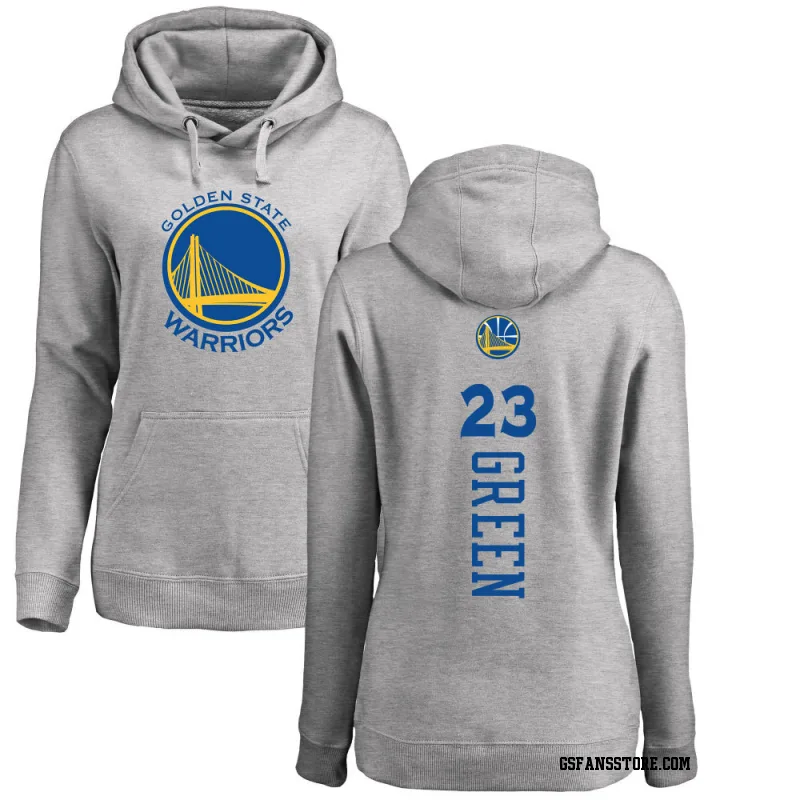 Gold Women's Draymond Green Golden State Warriors Ash Backer Pullover Hoodie