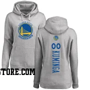 Gold Women's Jonathan Kuminga Golden State Warriors Ash Backer Pullover Hoodie