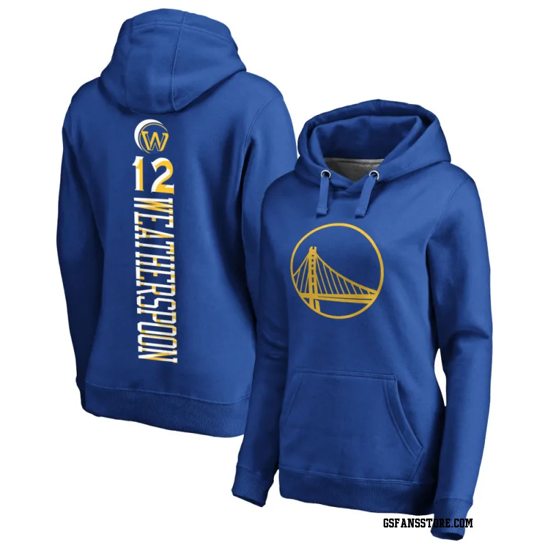 Gold Women's Quinndary Weatherspoon Golden State Warriors Royal Backer Pullover Hoodie