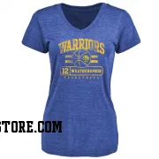 Gold Women's Quinndary Weatherspoon Golden State Warriors Royal Baseline T-Shirt