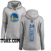 Gold Women's Shaun Livingston Golden State Warriors Ash Backer Pullover Hoodie