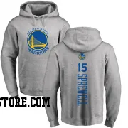 Gold Youth Latrell Sprewell Golden State Warriors Ash Backer Pullover Hoodie