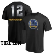 Gold Youth Quinndary Weatherspoon Golden State Warriors Black Midnight Mascot T-Shirt