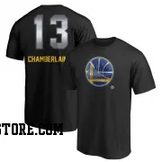 Gold Youth Wilt Chamberlain Golden State Warriors Black Midnight Mascot T-Shirt