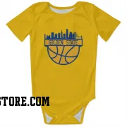 Gold en State Warriors  Dennis Schroder  Newborn & Infant Bodysuit