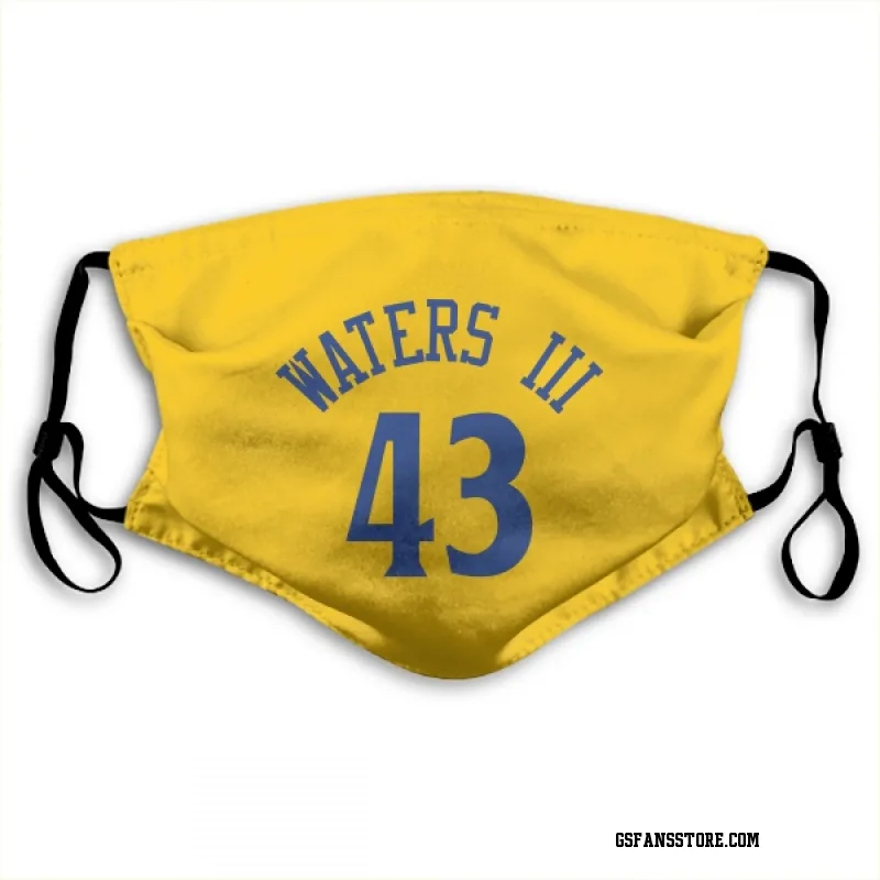 Gold en State Warriors  Lindy Waters III  Face Mask (With 2 Free PM2.5 Filters)