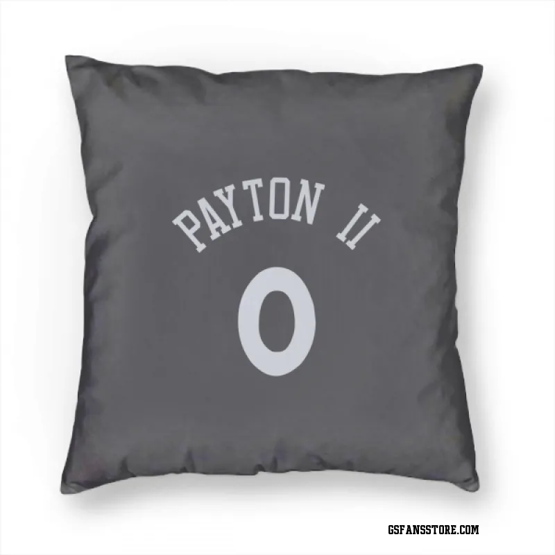 Gray Golden State Warriors  Gary Payton II  Pillow Cover (18 X 18)