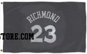 Gray Golden State Warriors  Mitch Richmond  Flag (3 X 5)