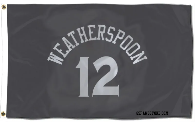 Gray Golden State Warriors  Quinndary Weatherspoon  Flag (3 X 5)