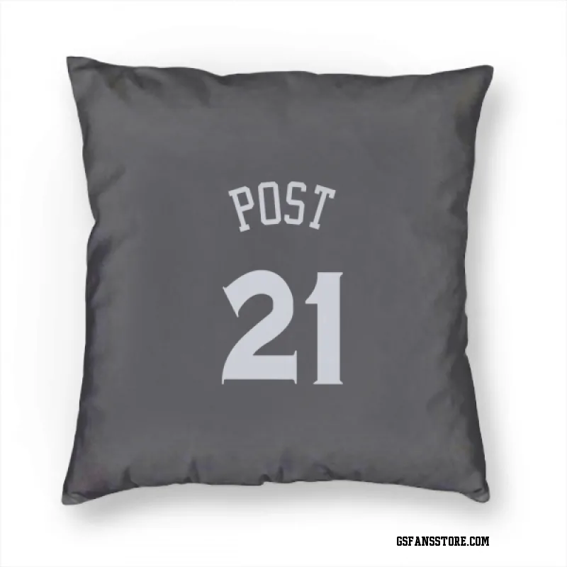 Gray Golden State Warriors  Quinten Post  Pillow Cover (18 X 18)