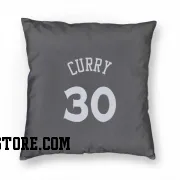 Gray Golden State Warriors  Stephen Curry  Pillow Cover (18 X 18)