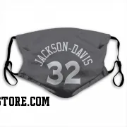 Gray Golden State Warriors  Trayce Jackson-Davis  Face Mask (With 2 Free PM2.5 Filters)