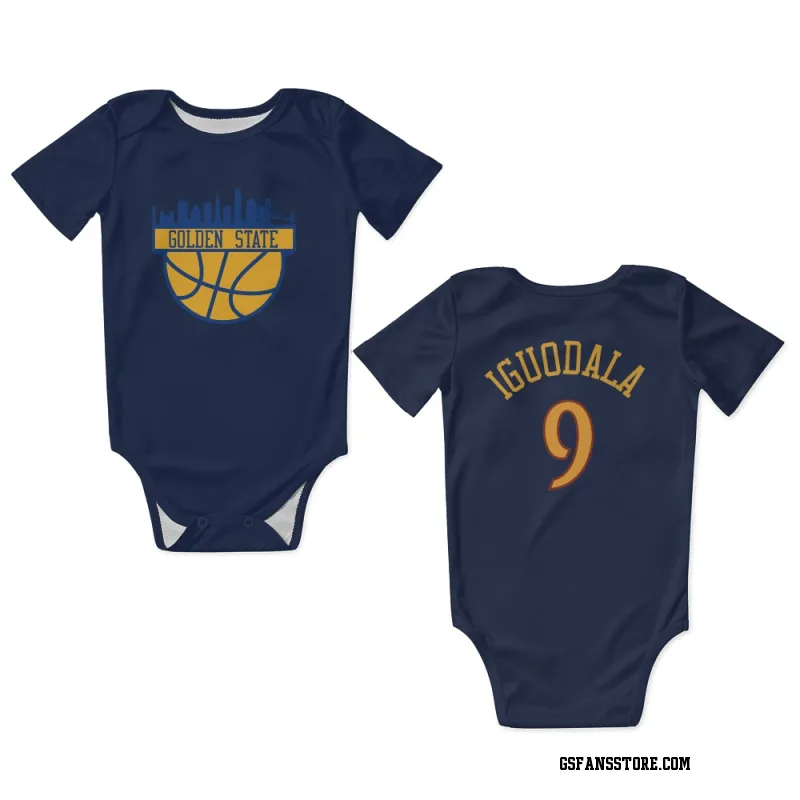 Navy Golden State Warriors  Andre Iguodala  Newborn & Infant Bodysuit