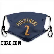 Navy Golden State Warriors  Brandin Podziemski  Face Mask (With 2 Free PM2.5 Filters)