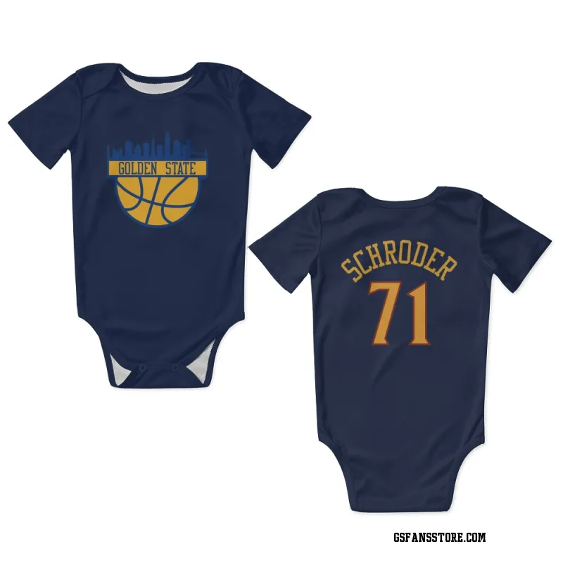 Navy Golden State Warriors  Dennis Schroder  Newborn & Infant Bodysuit