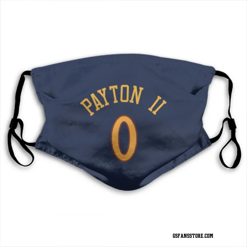 Navy Golden State Warriors  Gary Payton II  Face Mask (With 2 Free PM2.5 Filters)