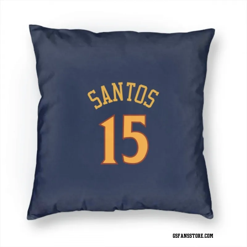 Navy Golden State Warriors  Gui Santos  Pillow Cover (18 X 18)