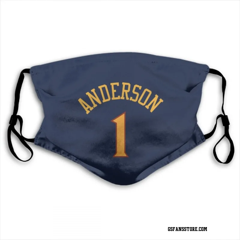 Navy Golden State Warriors  Kyle Anderson  Face Mask (With 2 Free PM2.5 Filters)