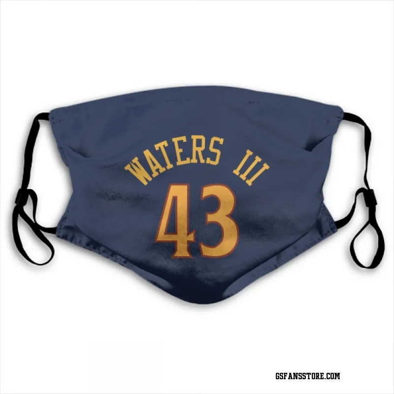 Navy Golden State Warriors  Lindy Waters III  Face Mask (With 2 Free PM2.5 Filters)