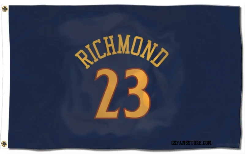 Navy Golden State Warriors  Mitch Richmond  Flag (3 X 5)