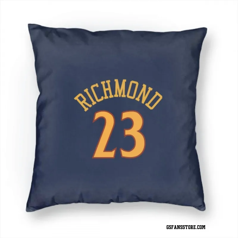 Navy Golden State Warriors  Mitch Richmond  Pillow Cover (18 X 18)