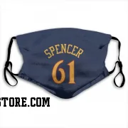 Navy Golden State Warriors  Pat Spencer  Face Mask (With 2 Free PM2.5 Filters)