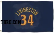 Navy Golden State Warriors  Shaun Livingston  Flag (3 X 5)