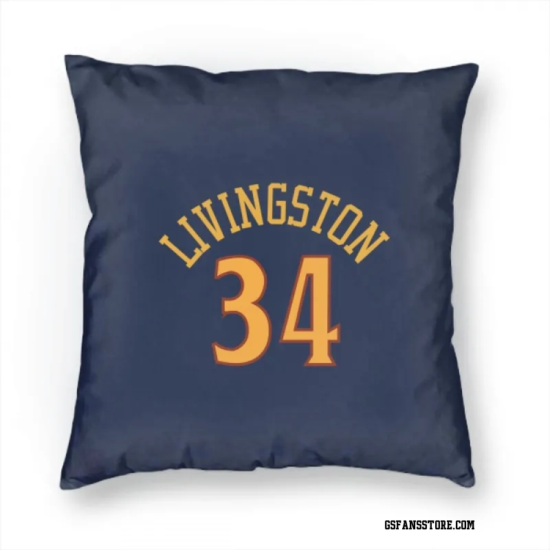 Navy Golden State Warriors  Shaun Livingston  Pillow Cover (18 X 18)