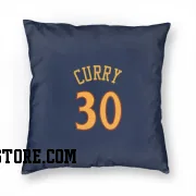 Navy Golden State Warriors  Stephen Curry  Pillow Cover (18 X 18)