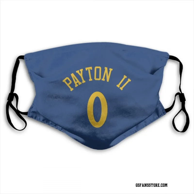 Royal Golden State Warriors  Gary Payton II  Face Mask (With 2 Free PM2.5 Filters)