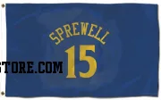 Royal Golden State Warriors  Latrell Sprewell  Flag (3 X 5)