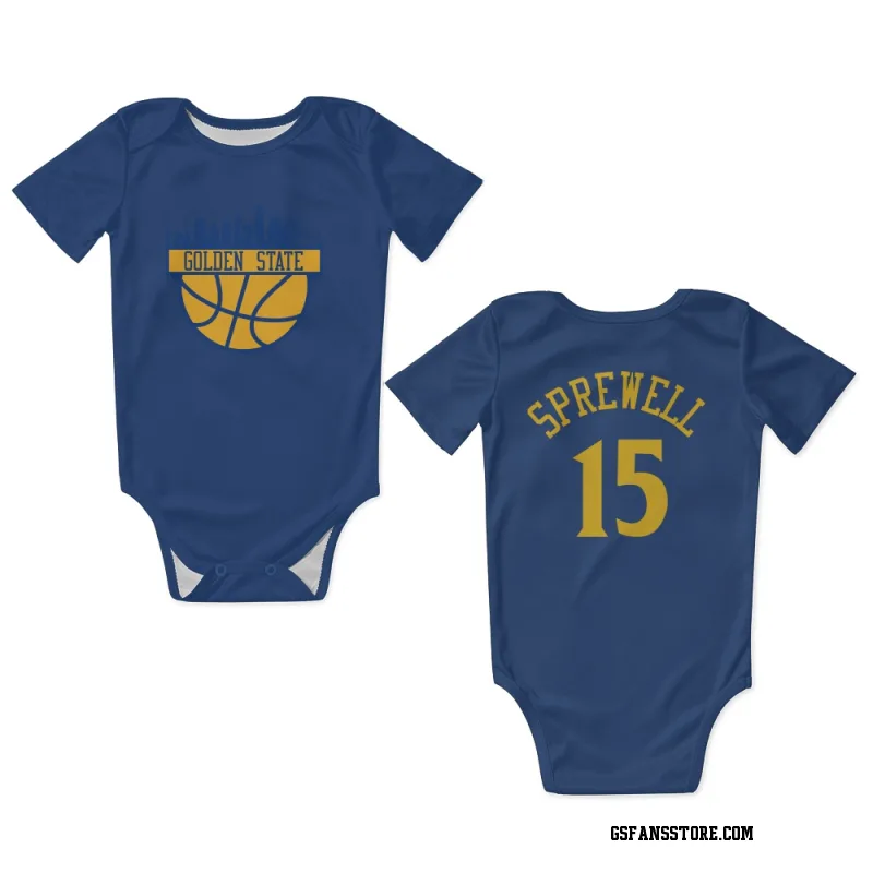 Royal Golden State Warriors  Latrell Sprewell  Newborn & Infant Bodysuit