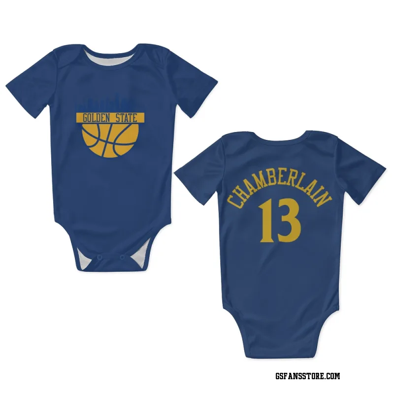 Royal Golden State Warriors  Wilt Chamberlain  Newborn & Infant Bodysuit