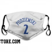 White Golden State Warriors  Brandin Podziemski  Face Mask (With 2 Free PM2.5 Filters)