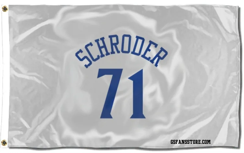 White Golden State Warriors  Dennis Schroder  Flag (3 X 5)