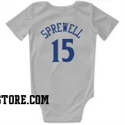 White Golden State Warriors  Latrell Sprewell  Newborn & Infant Bodysuit