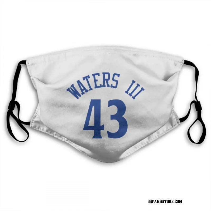 White Golden State Warriors  Lindy Waters III  Face Mask (With 2 Free PM2.5 Filters)