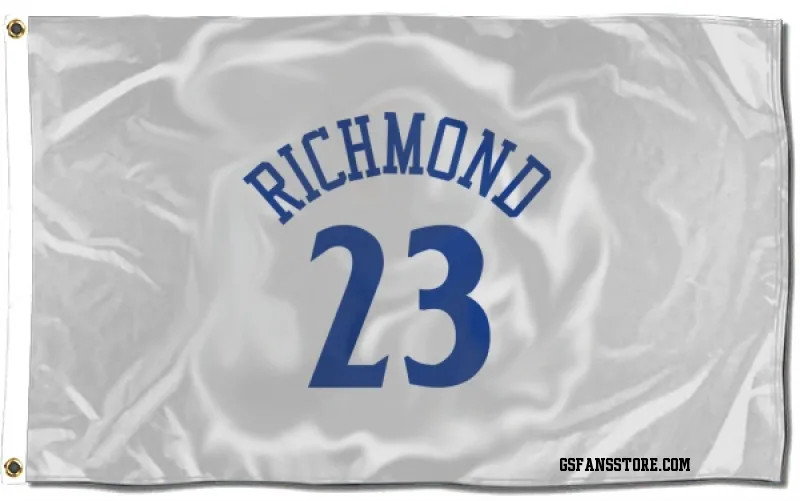 White Golden State Warriors  Mitch Richmond  Flag (3 X 5)